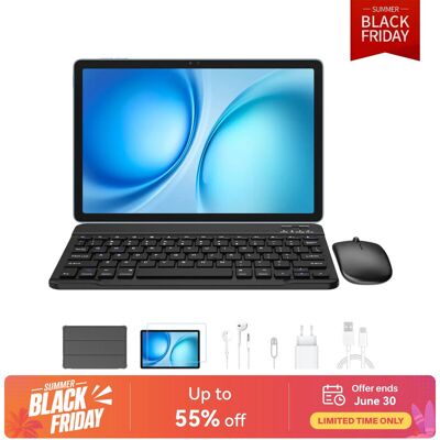 Blackview Zeno 10 Tablet 11 inch 2K FHD 90 Hz, Dual SIM 4G+5G wifi, 24 GB (8+16) RAM + 256 GB ROM, 8800 mAh, pc-modus, Widevine L1, Face ID, 13 MP + 16 MP, GPS, OTG met toetsenbord en stylus, grijs Blackview Zeno 10 Tablet 11 inch 2K FHD 90 Hz, Dual SIM 4G+5G wifi, 24 GB (8+16) RAM + 256 GB ROM, 8800 mAh, pc-modus, Widevine L1, Face ID, 13 MP + 16 MP, GPS, OTG met toetsenbord en stylus, grijs