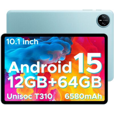 DOOGEE Tab A9 Android 15 tablet 10 inch (2025), Gemini AI Android-tablet, Unisoc T310, 12 GB RAM, 64 GB ROM (TF 2TB), 6580 mAh batterij, 5G wifi, dubbele luidsprekers, AI-camera, Type-C-poort, GMS, Bluetooth, gezichtsherkenning, 3,5mm audio-aansluiting, b DOOGEE Tab A9 Android 15 tablet 10 inch (2025), Gemini AI Android-tablet, Unisoc T310, 12 GB RAM, 64 GB ROM (TF 2TB), 6580 mAh batterij, 5G wifi, dubbele luidsprekers, AI-camera, Type-C-poort, GMS, Bluetooth, gezichtsherkenning, 3,5mm audio-aansluiting, b