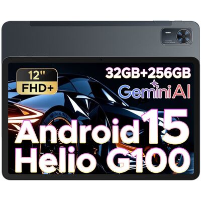 DOOGEE Tab E3+ Android 15 tablet, 12 inch FHD+, met simkaartsleuvel, Helio G100 octa-core AI, 90 Hz gaming, 32GB+256GB/2TB, 8800mAh, 7,5 mm ultradun, vierkanaals-speakers, Face ID, grijs DOOGEE Tab E3+ Android 15 tablet, 12 inch FHD+, met simkaartsleuvel, Helio G100 octa-core AI, 90 Hz gaming, 32GB+256GB/2TB, 8800mAh, 7,5 mm ultradun, vierkanaals-speakers, Face ID, grijs