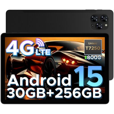 DOOGEE TAB G6 tablet 11 inch, Android 15, 30 GB + 256 GB/2 TB, T7250 octa-core, 8000 mAh batterij, met simkaartslot, 4G LTE, 2 speakers, Widevine L1, Face ID, Bluetooth 5,0, 5G WiFi, GPS, zwart DOOGEE TAB G6 tablet 11 inch, Android 15, 30 GB + 256 GB/2 TB, T7250 octa-core, 8000 mAh batterij, met simkaartslot, 4G LTE, 2 speakers, Widevine L1, Face ID, Bluetooth 5,0, 5G WiFi, GPS, zwart