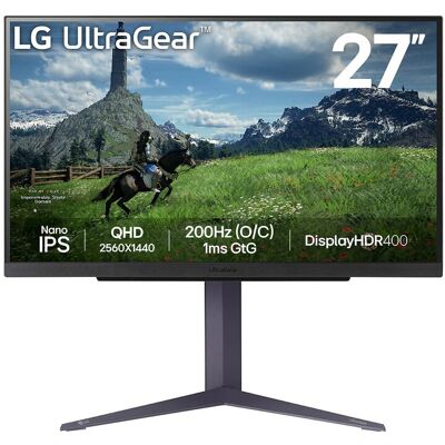 LG 27GS85Q-B computermonitor 68,6 cm (27") 2560 x 1440 pixels Quad HD lcd zwart LG 27GS85Q-B computermonitor 68,6 cm (27") 2560 x 1440 pixels Quad HD lcd zwart