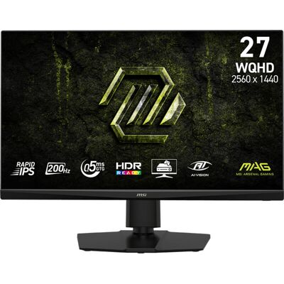 MSI MAG 272QPF E20 27" 2K WQHD 200Hz Rapid IPS Gaming Monitor MSI MAG 272QPF E20 27" 2K WQHD 200Hz Rapid IPS Gaming Monitor