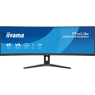 iiyama ProLite XCB4594DQSU-B1 computer monitor 113 cm (44.5") 5120 x 1440 Pixels Dual QHD LED Zwart iiyama ProLite XCB4594DQSU-B1 computer monitor 113 cm (44.5") 5120 x 1440 Pixels Dual QHD LED Zwart