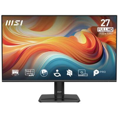 MSI PRO MP271 E14A 27 inch 1920 x 1080 (FHD) 144 Hz IPS HDR Ready Adaptive-Sync monitor - Zwart MSI PRO MP271 E14A 27 inch 1920 x 1080 (FHD) 144 Hz IPS HDR Ready Adaptive-Sync monitor - Zwart