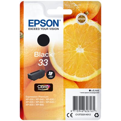 Epson - C13T33314012 - Zwart - Inktcartridge Epson - C13T33314012 - Zwart - Inktcartridge