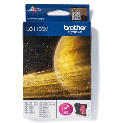 Brother LC1100M inktcartridge 1 stuk(s) origineel magenta Brother LC1100M inktcartridge 1 stuk(s) origineel magenta