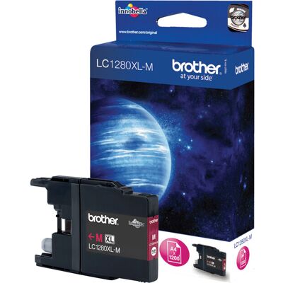 Brother LC1280XLM inktcartridge magenta 1 stuk origineel Brother LC1280XLM inktcartridge magenta 1 stuk origineel