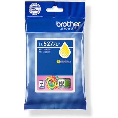 Brother LC527XLY inktcartridge, origineel, hoog rendement, geel Brother LC527XLY inktcartridge, origineel, hoog rendement, geel
