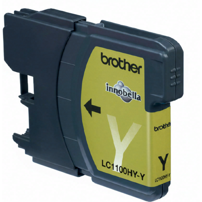 Brother LC1100HYY inktcartridge 1 stuk origineel hoog (XL) rendement geel Brother LC1100HYY inktcartridge 1 stuk origineel hoog (XL) rendement geel