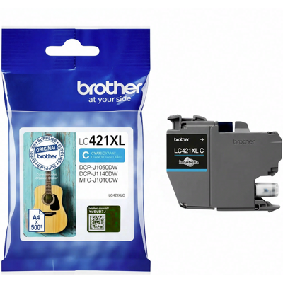 Brother LC-421XLC inktcartridge 1 stuk origineel hoog (XL) rendement cyaan Brother LC-421XLC inktcartridge 1 stuk origineel hoog (XL) rendement cyaan