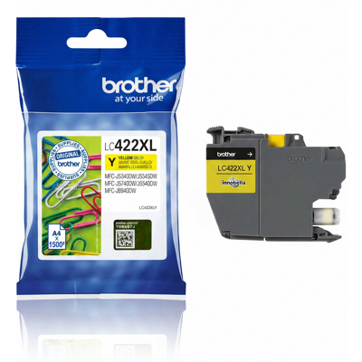 Brother LC-422XLY inktcartridge 1 stuk origineel geel Brother LC-422XLY inktcartridge 1 stuk origineel geel