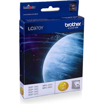 Brother LC970Y inktcartridge 1 stuk origineel geel Brother LC970Y inktcartridge 1 stuk origineel geel