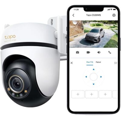 TP-Link TAPO C530WS bewakingscamera Torentje IP-beveiligingscamera Buiten 2880 x 1620 Pixels Muur TP-Link TAPO C530WS bewakingscamera Torentje IP-beveiligingscamera Buiten 2880 x 1620 Pixels Muur