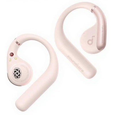 Soundcore AeroFit Draadloze Oordoppen Roze - Open Design, 11H Soundcore AeroFit Draadloze Oordoppen Roze - Open Design, 11H