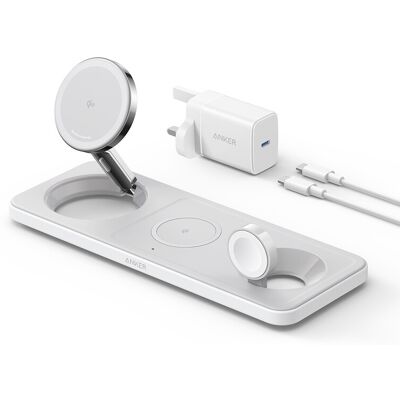 Anker MagGo Draadloze Oplader - 15W Snelladen - Wit Anker MagGo Draadloze Oplader - 15W Snelladen - Wit