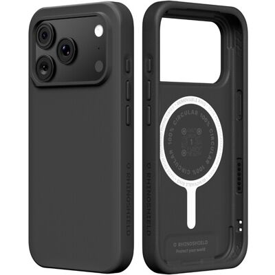RHINOSHIELD MagSafe Telefoonhoesje, compatibel met iPhone 17 Pro & iPhone 18 Pro, SolidX, versterkte schokabsorberende bescherming, minimalistisch en slank design met bescherming van militaire kwaliteit, klassiek zwart RHINOSHIELD MagSafe Telefoonhoesje, compatibel met iPhone 17 Pro & iPhone 18 Pro, SolidX, versterkte schokabsorberende bescherming, minimalistisch en slank design met bescherming van militaire kwaliteit, klassiek zwart