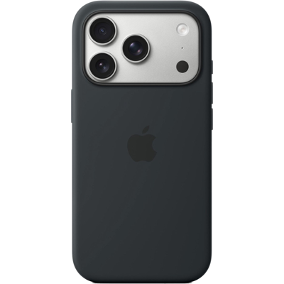 Apple iPhone 17 Pro Max siliconen hoes, zwart Apple iPhone 17 Pro Max siliconen hoes, zwart