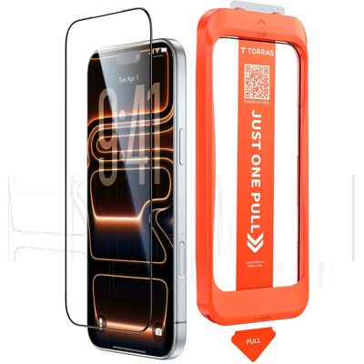 TORRAS Install Master privacy screenprotector iPhone 17 Pro - Black TORRAS Install Master privacy screenprotector iPhone 17 Pro - Black