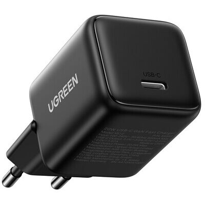 UGREEN X512 20 W GaN 1x USB-C wandlader - zwart compatibel met iPhone 17/16/15, iPad Pro, Pixel 9, Samsung Galaxy S24/S23, Tab A8/S8, enz. UGREEN X512 20 W GaN 1x USB-C wandlader - zwart compatibel met iPhone 17/16/15, iPad Pro, Pixel 9, Samsung Galaxy S24/S23, Tab A8/S8, enz.