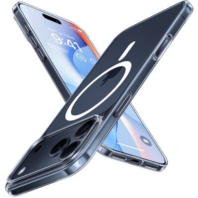 TORRAS SlimFit-Mag-serie telefoonhoesje voor iPhone 17 Pro Max - Transparant TORRAS SlimFit-Mag-serie telefoonhoesje voor iPhone 17 Pro Max - Transparant
