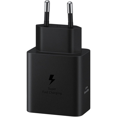 Samsung Oplader Super Fast Charging 45 W (zonder kabel) USB-C naar USB-C Originele Oplader 45 W Zwart Samsung Oplader Super Fast Charging 45 W (zonder kabel) USB-C naar USB-C Originele Oplader 45 W Zwart
