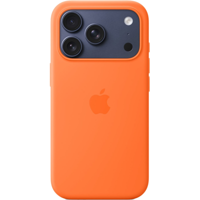 Apple iPhone 17 Pro Silicone Case - Oranje Apple iPhone 17 Pro Silicone Case - Oranje