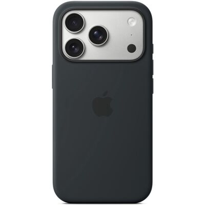 Apple iPhone 17 Pro Silicone Case - Zwart Apple iPhone 17 Pro Silicone Case - Zwart