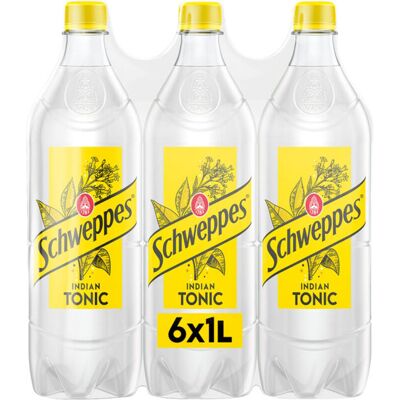 Schweppes Indian Tonic - 6 x 1 L Schweppes Indian Tonic - 6 x 1 L