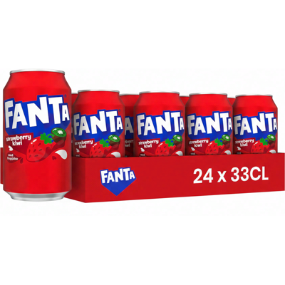 Fanta Aardbei & Kiwi - 24 x 330 ml Fanta Aardbei & Kiwi - 24 x 330 ml