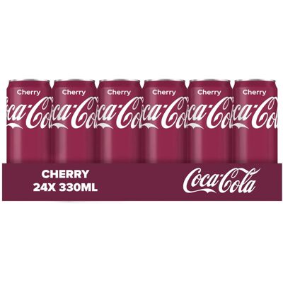 Coca-Cola Cherry Cola frisdrank - 24 x 330 ml Coca-Cola Cherry Cola frisdrank - 24 x 330 ml