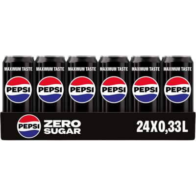 Pepsi - Zero Sugar - 33 cl blik - 24 verpakking - Frisdrank Pepsi - Zero Sugar - 33 cl blik - 24 verpakking - Frisdrank