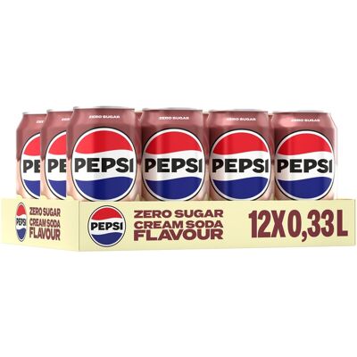 PEPSI Zero Cream Soda 12x330 ml PEPSI Zero Cream Soda 12x330 ml