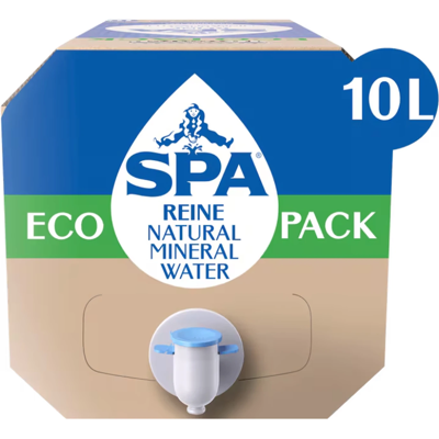 SPA Reine plat natuurlijk mineraalwater ecoverpakking 10 l SPA Reine plat natuurlijk mineraalwater ecoverpakking 10 l