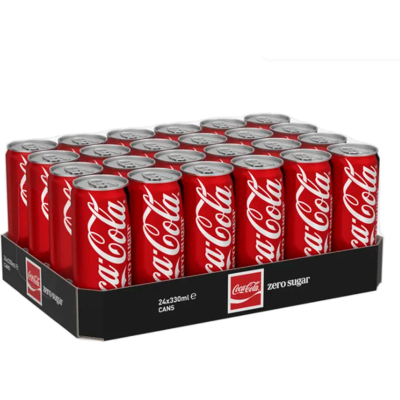 Coca-Cola Zero Sugar frisdrank - 24 x 330 ml Coca-Cola Zero Sugar frisdrank - 24 x 330 ml