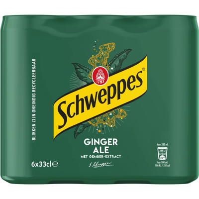 Schweppes Ginger Ale - 6 x 330 ml Schweppes Ginger Ale - 6 x 330 ml