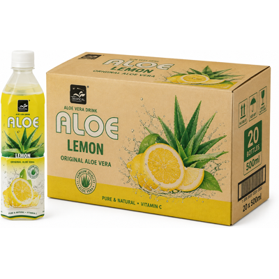 Tropical Aloë Vera Citroen 20×500 ml Tropical Aloë Vera Citroen 20×500 ml