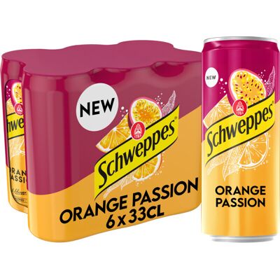 Schweppes Orange Passion - 6 x 330 ml Schweppes Orange Passion - 6 x 330 ml
