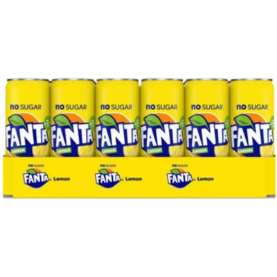 Fanta Lemon Zero 24 x 330 ml Fanta Lemon Zero 24 x 330 ml