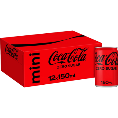 Coca-Cola Zero Sugar Mini Cola - 12 x 150 ml Coca-Cola Zero Sugar Mini Cola - 12 x 150 ml