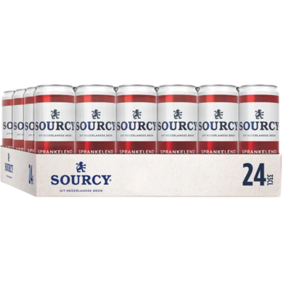 Sourcy rood bruisend mineraalwater - 24 x 330 ml Sourcy rood bruisend mineraalwater - 24 x 330 ml