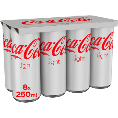 Coca-Cola Zero Sugar Frisdrank - 8 x 250 ml Coca-Cola Zero Sugar Frisdrank - 8 x 250 ml