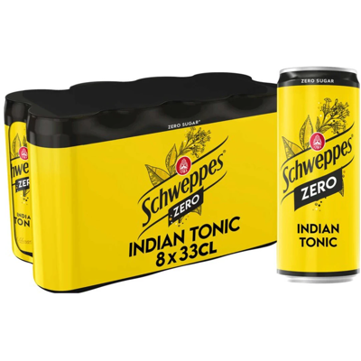 Schweppes Indian Tonic Zero - 8 x 330 ml Schweppes Indian Tonic Zero - 8 x 330 ml