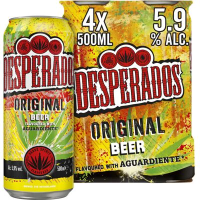 Desperados Original Bier - 4 x 500 ml Desperados Original Bier - 4 x 500 ml