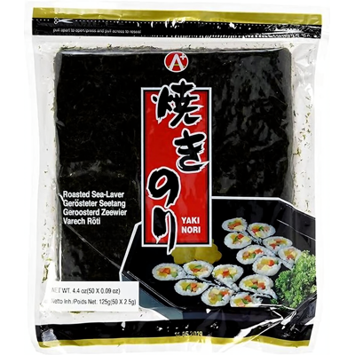 A+ Yaki Nori Geroosterd Zeewier 125 g A+ Yaki Nori Geroosterd Zeewier 125 g