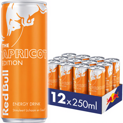 Red Bull Abrikoos-Aardbei Energiedrank - 12 x 250 ml Red Bull Abrikoos-Aardbei Energiedrank - 12 x 250 ml