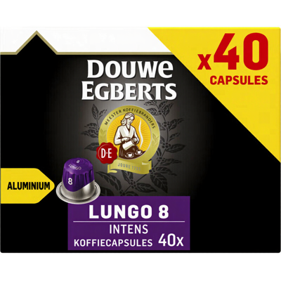 Douwe Egberts lungo intens koffiecapsules - 40 stuks Douwe Egberts lungo intens koffiecapsules - 40 stuks