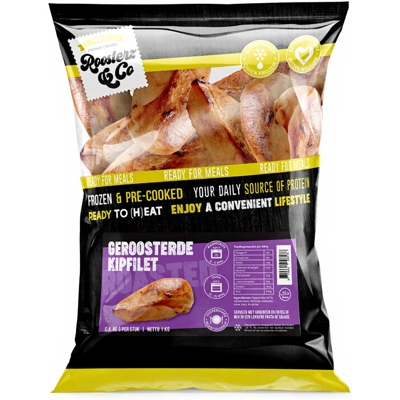 Roosterz&Co geroosterde kipfilet - 1 kg Roosterz&Co geroosterde kipfilet - 1 kg