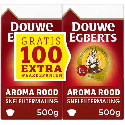 Douwe Egberts Quick Filter Aroma Rood Koffie - 1000 g Douwe Egberts Quick Filter Aroma Rood Koffie - 1000 g
