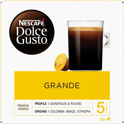 Nescafé Dolce Gusto Grande koffiecapsules - 16 stuks, 450 g Nescafé Dolce Gusto Grande koffiecapsules - 16 stuks, 450 g