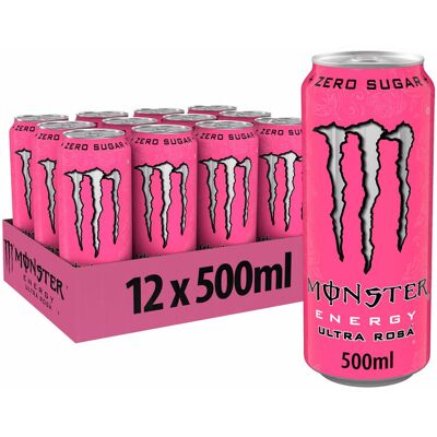 Monster Energy Ultra Rosa - 12 x 500 ml Monster Energy Ultra Rosa - 12 x 500 ml